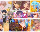 鮮やかなイラスト描きます アイコン、一枚絵、サムネイル等、推しへのプレゼントに！ イメージ1