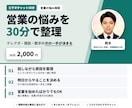 現役営業が30分で営業のお悩みを整理します テレアポ・商談・数字の悩みを、30分で次の一手に イメージ2