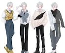 柔らかい雰囲気の女の子男の子を描きます SNSアイコン、CoCの立ち絵など。 イメージ3
