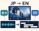動画・音声を自然な英語字幕に翻訳します 翻訳・タイミング調整・SRT納品まで対応 イメージ1