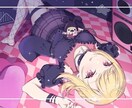 目を引く！かわいいイラスト描きます 商用利用可！アイコン/MVイラスト/サムネイルなどに！ イメージ1
