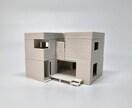 ３Dプリンターにて1/100住宅モデルを制作します 住宅の新築・設計時の打合せ、新築祝いなどの贈答品などに イメージ1