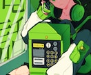 電話をモチーフにしたイラストを提供します アイコン、ヘッダー等、プレゼントにも使用できます イメージ1