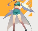 全身イラストお描きします ニーズに合わせた表情やポーズをご提供!!キャラシ立ち絵にも イメージ3