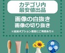 10枚1000円～：画像の白抜・透過をお受けします ― ECサイト商品やSNSなどの画像加工をお手伝い ― イメージ1