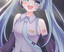 商用込み◎キラキラかわいい1枚絵をお描きします 記念日や歌みたイラストなど、活動者さんにおすすめ！ イメージ6