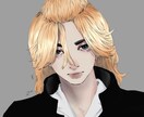 ダークでマットな世界観の素敵なイラスト描きます 他の人と一味も二味も違う素敵なアイコンでSNS映えさせよう！ イメージ9