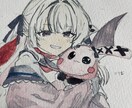 アナログイラストを作成します 色紙、原稿用紙などの絵を描ける紙になんでも描きます！ イメージ5