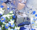 和風な一枚絵、アイコン、サムネ、キャラデザ描きます 綺麗、儚さのある絵に仕上げます イメージ5