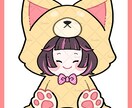 女の子の着ぐるみぬいぐるみイラスト販売します 犬の着ぐるみを着たおすわりぬいイラスト イメージ3