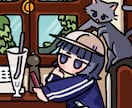 スピード納品可！背景付きデフォルメイラスト描きます 商用利用可◎SNSアイコン・動画サムネイル・グッズにどうぞ！ イメージ4