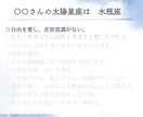 星から見るあなたの「個性」を鑑定書にします 【自分をもっと好きになる！私だけのホロスコープ鑑定書】 イメージ2