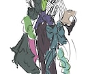 TRPG、Vなどの立ち絵、三面図、を制作できます 魅力的で個性的なキャラクターデザインに！ イメージ10
