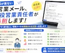 返信が来ない営業メール、現役営業責任者が添削します 新規アポ・掘り起こし・提案メールを返信される文章へ改善します イメージ1
