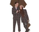 流行のフラットデザインでオシャレなイラスト作ります 海外テイストなデザインで世界に一つだけのものを イメージ2