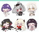 SDミニキャラ 表情差分5種セット描きます シンプルで使いやすいミニキャラ！配信やアイコンにも◎ イメージ2