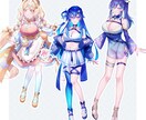 キラキラな立ち絵お描きします TRPGやゲーム、動画等で使える立ち絵お描きします！ イメージ5