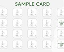 オリジナル名刺/ショップカードお作りします 顔写真、QRコード対応できます イメージ6
