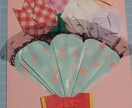 お花と着物ドレスのメッセージカード作ります ☆可愛いオリジナルの折り紙メッセージカードの贈り物☆ イメージ9