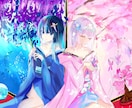 人物イラスト制作！鮮やかな可愛い絵柄で描きます 各種SNSや動画表紙挿絵や自分用にも！お気軽にご相談下さい！ イメージ7