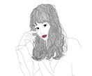 インパクトのある繊細なイラスト描きます 髪の毛に細かく繊細で動きを持たせます イメージ5
