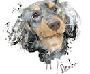 プレゼントに！フレームパネル愛犬イラストを届けます すぐ飾れる！うちのこ記念・誕生日・愛犬家へ遺影・ペットロスに イメージ3
