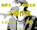 あなたにピッタリの文章を作成します 文章を作成することに自信がない方必見です！ イメージ1