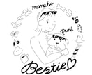 シンプルかわいいイラストお描きします ご家族、お友達、ペットちゃんetcお祝いや記念日イラストに♡ イメージ1