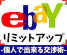 ebay輸出-リミットアップ交渉術教えます 初めてのリミットアップの流れをテキストや動画でお伝えします イメージ1