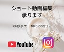 30秒〜60秒までのショート動画編集承ります シンプルで見やすい編集をおこないます！ イメージ1