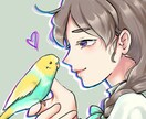 ペットとのツーショットアイコン作成します 大事なペットや大好きな動物がいる方へ《鳥が得意です！》 イメージ1