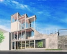 インテリアパース、建築予想CGイメージ作成します 実寸ベースのパース作成、CGアニメーション作成を行います イメージ1