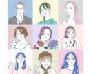 シンプルな線画の似顔絵イラストを作成いたします SNSや会議用の似顔絵アイコンに！ イメージ8