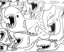 魚専門！僕だけのユニークな魚たちのイラスト描きます 個性豊かな魚たちを架空の魚たちをテーマに1匹も形が被らない！ イメージ7
