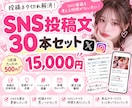 SNS投稿文30本をまとめて作成します 投稿ネタ切れ解消！Xやインスタ投稿を1ヶ月分まとめてお届け イメージ1