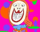お友達向けのメッセージカードを描きます ちょっと面白おかしく特徴を残した似顔絵を描きます！ イメージ3