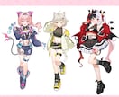 アイコンや全身イラスト描きます Vtuber様、キャラクター、グッズイラスト描きます イメージ9