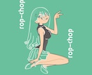 貴方だけの描き下ろし女性イラスト描きます グッズ・ビジネス・ポスター等あらゆる用途に活用ください。 イメージ3