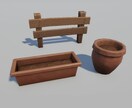 3D小物5点セット 制作します インディーズゲームや小規模開発向けの3D小物制作します！ イメージ5