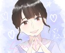 オリジナルのSNSアイコン作成いたします 男女ともに対応できます。女の子と水彩風の淡い塗りが得意です！ イメージ1