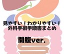 消化器外科手術手順書お渡しします 自己学習サポート！外科手術の理科深まる！ イメージ1