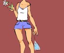 ファンシーで瑞々しい女の子イラスト描きます ファッション色彩をもつ現役デザイナーが描きます イメージ5