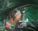 目立つ歌ってみた・MV用イラスト制作します 「透明感」「儚い」「ダーク」など、希望の雰囲気に合わせて！ イメージ3