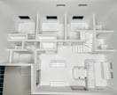 建築白模型製作します 外観や間取りなどを立体的に確認されたい方はご活用ください♪ イメージ7