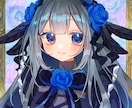 商業利用可能！バストアップイラスト描きます キラキラ可愛いSNSアイコンにも使えるバストアップイラスト！ イメージ1