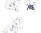 SDキャラ・デフォルメイラスト作成します 可愛いミニキャラ達をお届け致します。 イメージ5