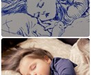 ペン1色でアナログ似顔絵 手描きします SNSのアイコンやちょっとした記念等なんでもどうぞ^^ イメージ3