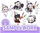 商用利用可能！ミニキャラ描きます SNSアイコン・グッズ等も対応！ イメージ5