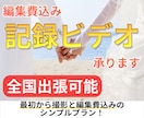 結婚式の記録ビデオ撮影・編集承ります 交通費以外に追加料金一切なしで納品いたします！ イメージ1