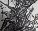 ボールペンでイラストを描きます ご要望に合わせて完全に自己流のボールペンで描いたイラストです イメージ3